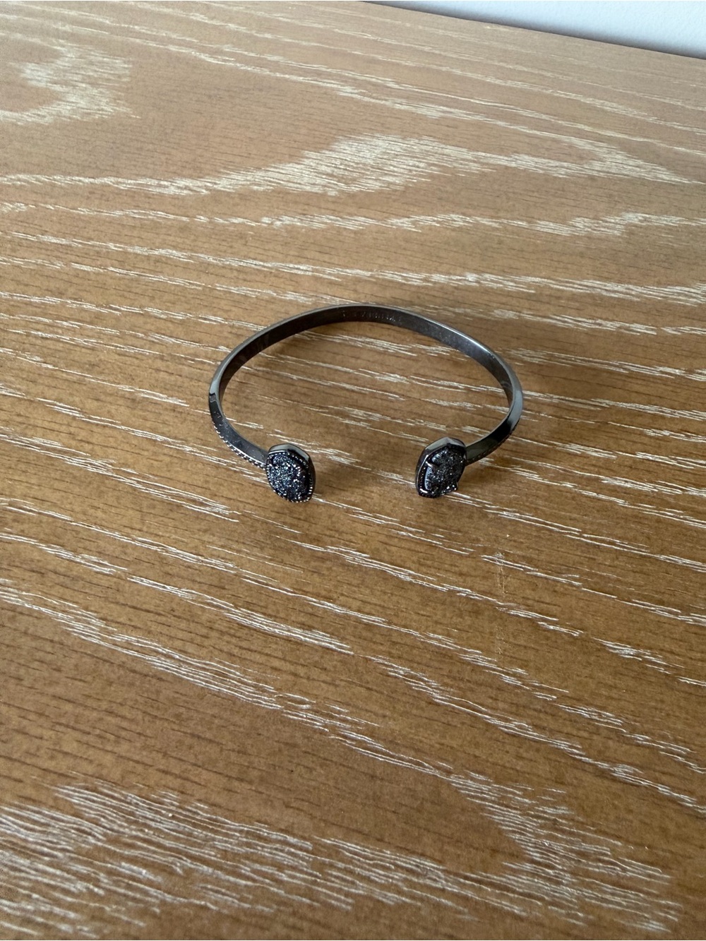 Kendra Scott Gunmetal Black Drusy Bracelet